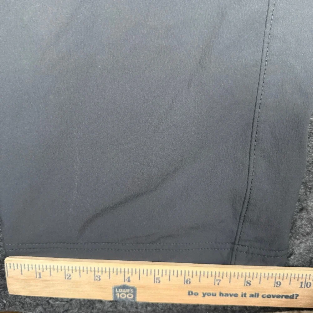 Mountain Hardwear Mens Gray Fleece Lined Softshell Hiking Cargo Pants 33x32